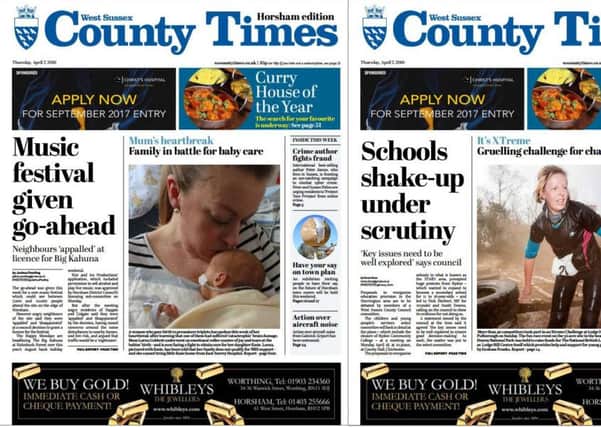 County Times front page 07.04.16
