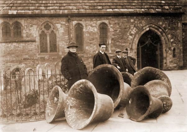 The Horsham bells at St Marys Church pictured in 1921