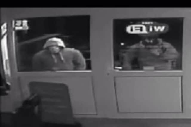 CCTV images show masked men attempting to break into an Eastbourne hair salon SUS-160804-104651001