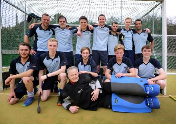South Saxons are all smiles after winning the Sussex Open Hockey League title (SUS-160304-074753002)