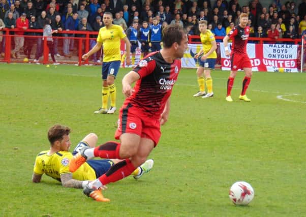 Crawley Town v Oxford United. Picture by Dylan Boorer