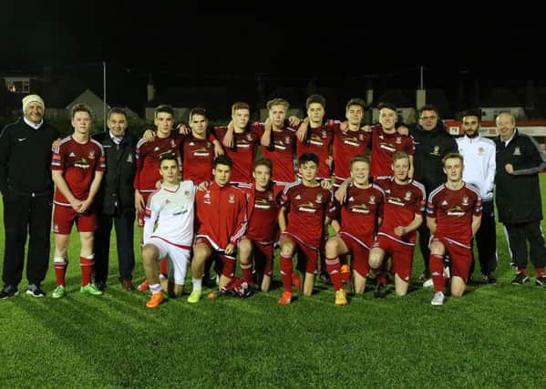 Worthing Football Club's under-18 pictured after their FA Youth Cup third-round clash with Middlesbrough Picture: Mike Gunn (Studio IV)