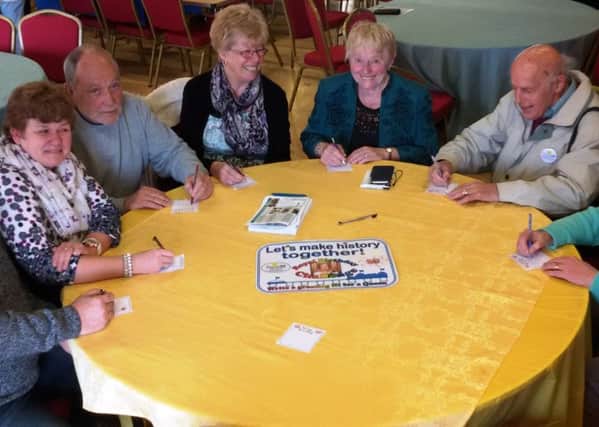 These Friends of Bognor Regis Pier were among the first to write greetings in the giant 90th birthday card for the Queen