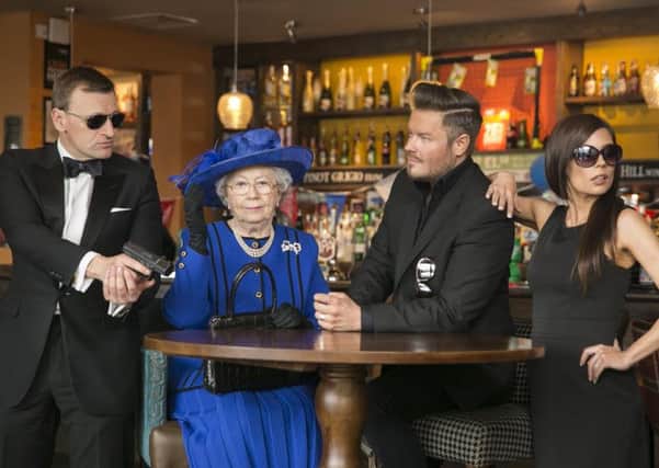Members of the Lookalikes Agency helped launch the competition at the Rose & Crown