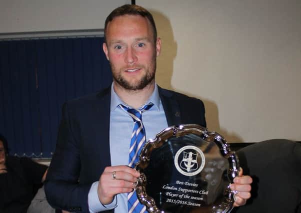 Ben Davies took the London Pompey Supporters' Club accolade