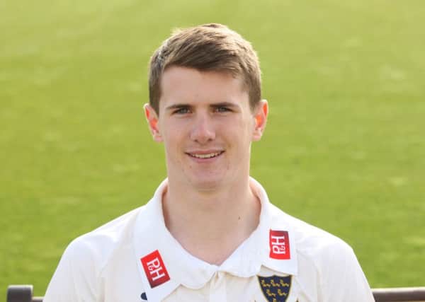 George Garton took wickets before bad light stopped play with Essex at 252-7 on day two at Hove