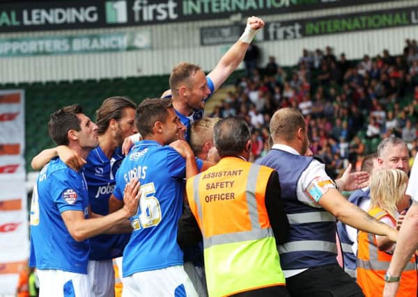 Pompey won at Plymouth in August and host the Pilgrims on Saturday in a game of great significance   Picture: Joe Pepler