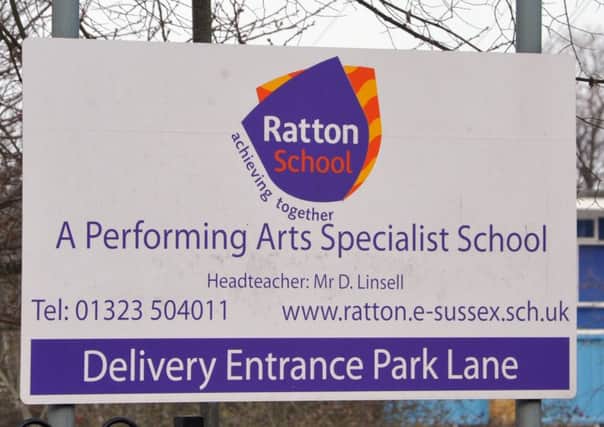 Ratton School Eastbourne school sign SUS-140327-163925001
