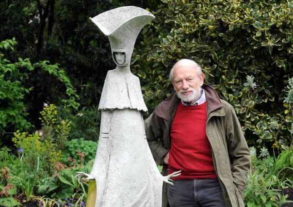 Sculptor Philip Jackson in his garden which played host to the charity even last year