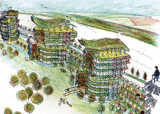 What the apartments could look like at 'Erringham' a new design for an eco-village at Shoreham Cement Works (Christoper Harris)