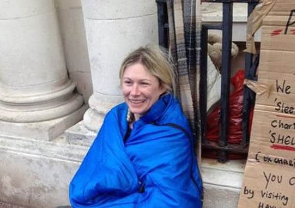 Hayley Vane, who slept rough in Bexhill for charity