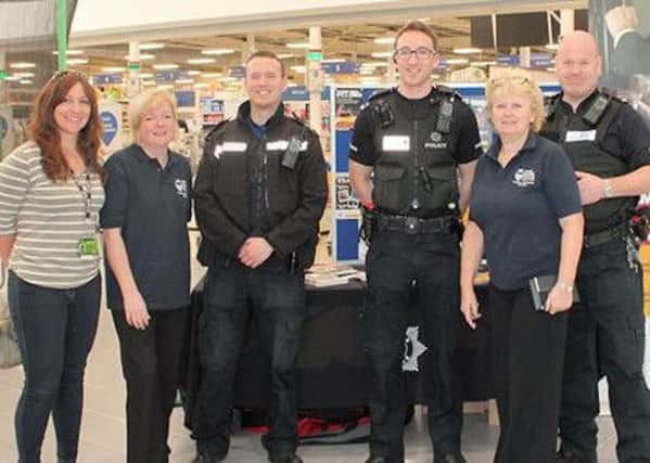 Police, environmental health and trading standards officers in Durrington, West Sussex
