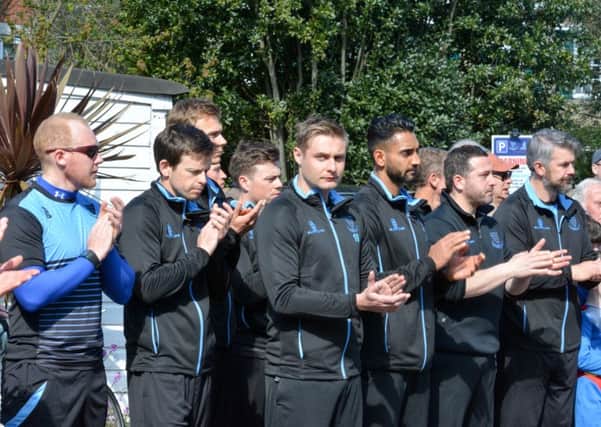 Sussex players at the tree planting for Matt Hobden. Picture by Phil Westlake