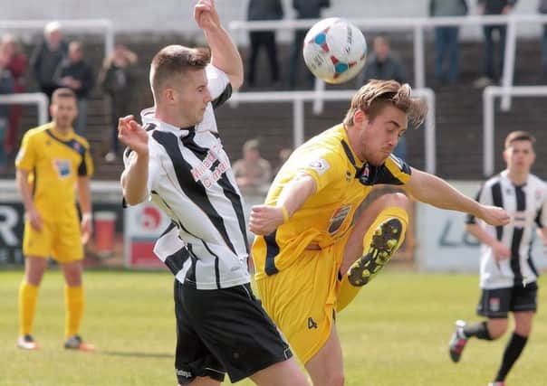 Eastbourne Borough in action at Bath City - picture: Lydia Redman