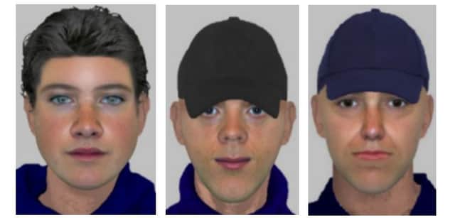 Efits of the suspects police are seeking