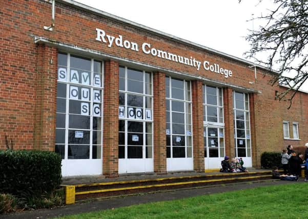 Protest march leaving Rydon Community College in objection to plans. Pic Steve Robards  SR1603799 SUS-160602-120659001