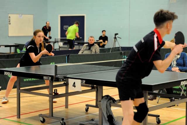 Crawley & Horsham Table Tennis Championships.  16-04-16 Pic Steve Robards SR1610801 SUS-160418-153515001