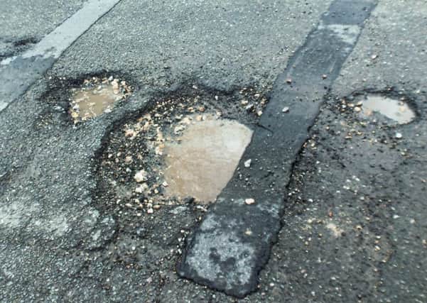 Potholes in Greenway, Horsham