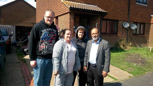 The family with Cllr. Harun Miah SUS-160419-165851001