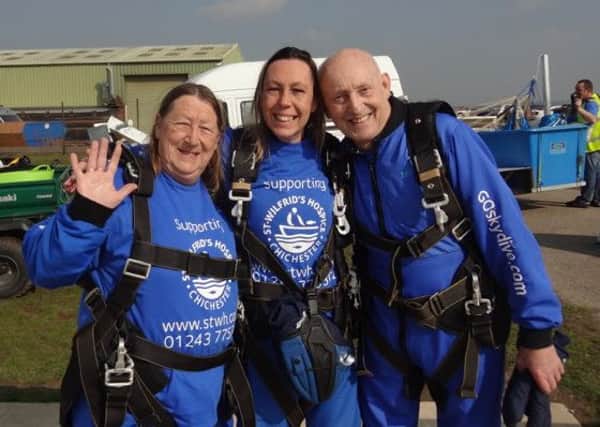 Dave, Alison and Gail after the jump