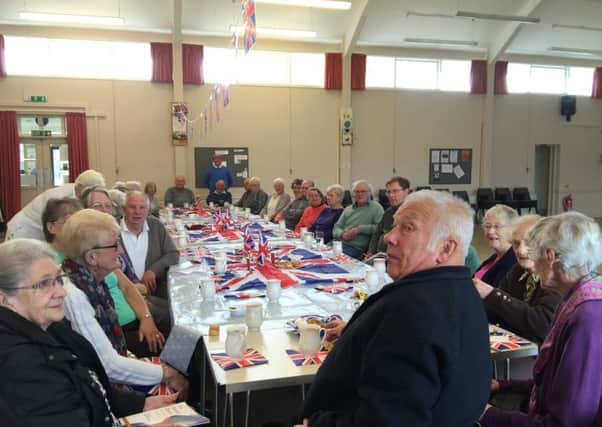 The Queens 90th birthday was celebrated at a coffee morning at West Meads Community Centre this morning