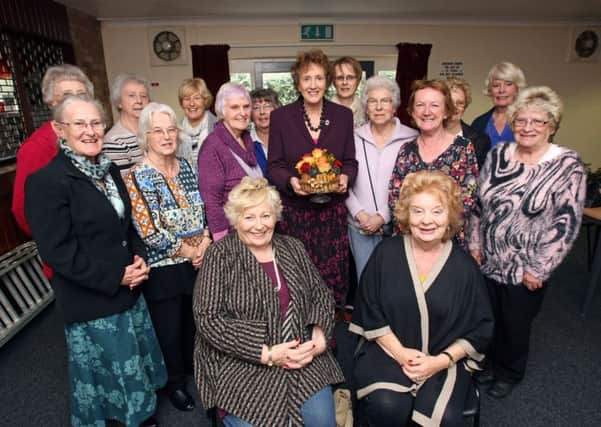 The competitors at Lancing Flower Clubs competition at Lancing Parish Hall. Picture: Derek Martin DM16111797a