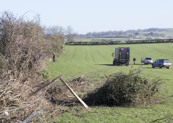 The lorry left the road at Long Furlong