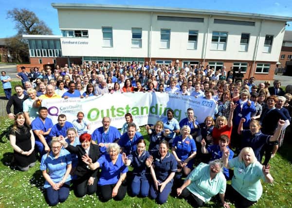 Outstanding! Staff at St Richard's celebrating the top Ofsted rating
