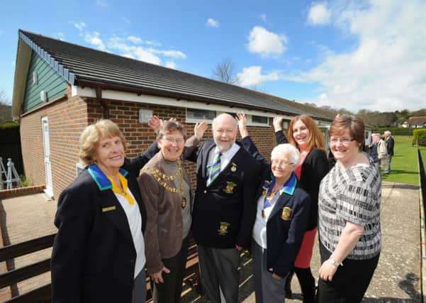 Eastbourne's Gildredge Park Bowls Club welcomes the Mayor (Photo by Jon Rigby) SUS-160418-102107008