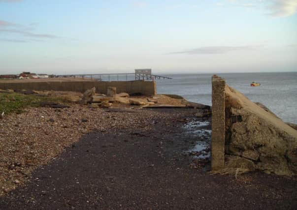 Selsey sea wall