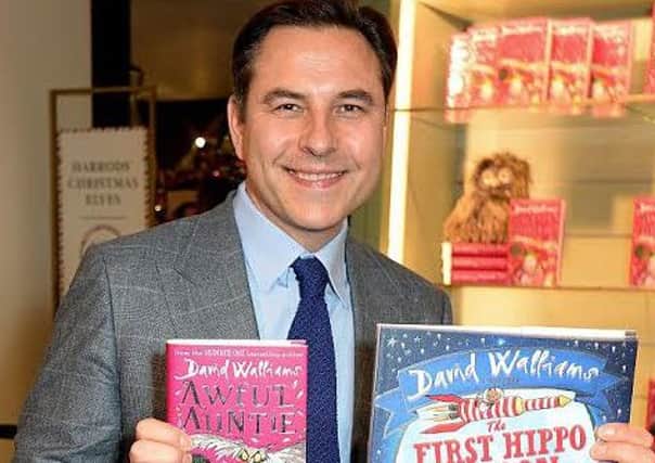 David Walliams with The First Hippo On The Moon