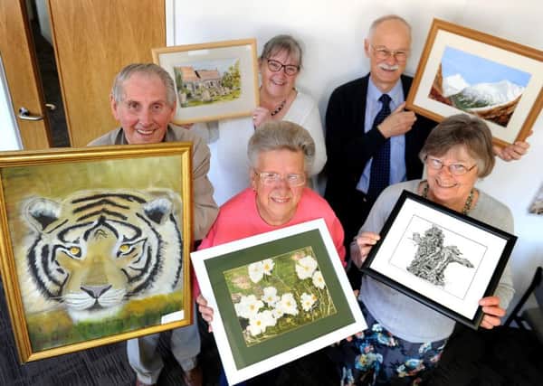 Horsham Painting Group promote their exhibition. Pic Steve Robards SR1612524 SUS-160305-113459001