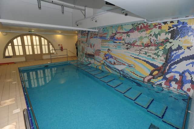The hydrotherapy pool is often the only place families can swim together