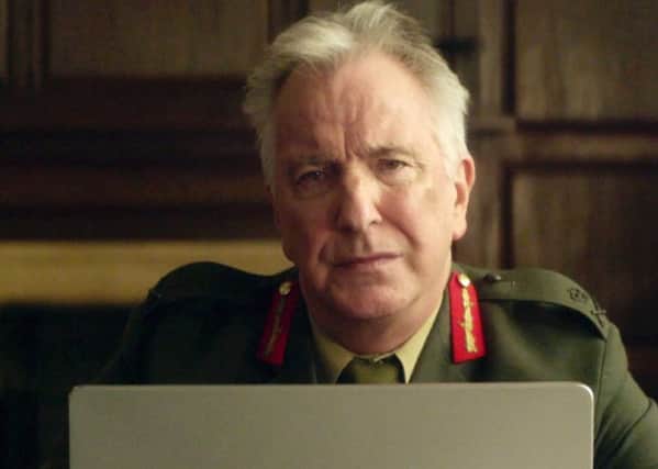 Alan Rickman in his final on-screen role SUS-160423-091449001