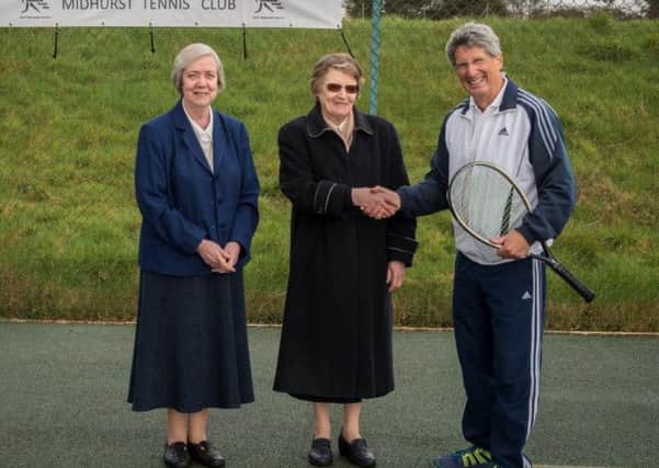The handover of the courts from the convent to the club