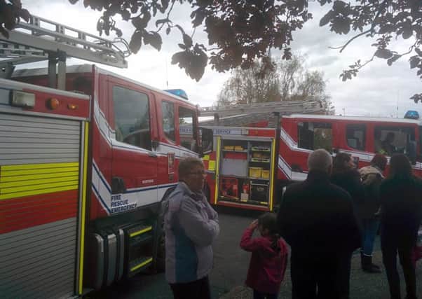 Two fire engines were called to the electrical fire at Storrington First School