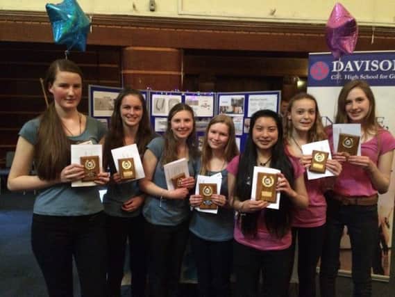 Young Enterprise South Downs area winners, Charm to Chain, of Davison High School for Girls SUS-160426-095459001