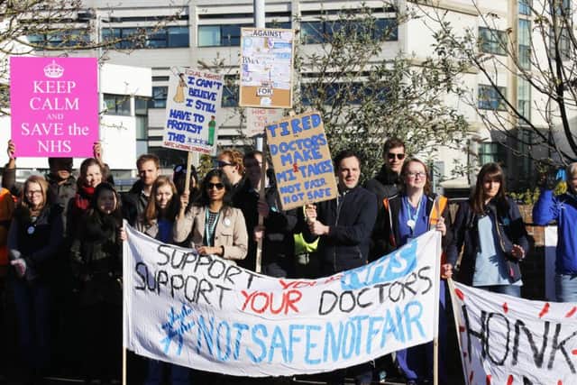 The all-out doctors' strike at Worthing Hospital