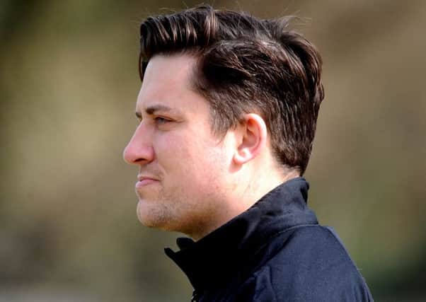 Football Horsham Manager Dominic Di Paola. 02-04-16. SR1609620  Pic Steve Robards SUS-160404-111145001