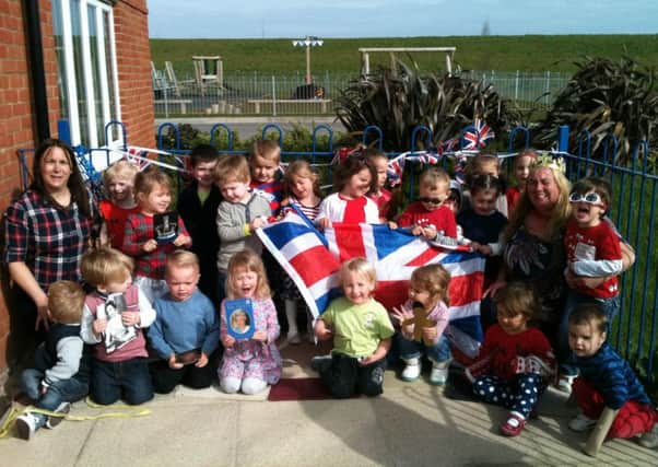 Dizzy Ducklings North Bersted celebrating the Queens 90th birthday