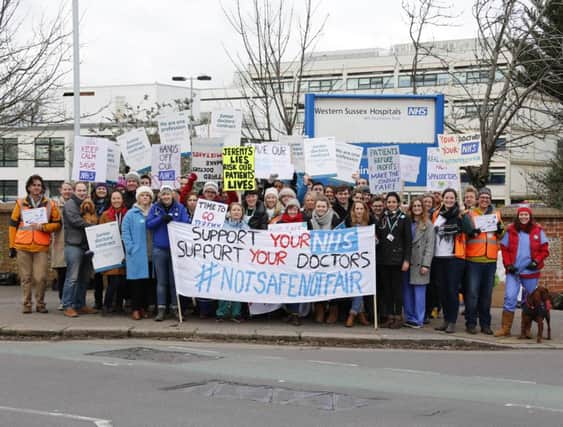 Junior doctors striking in February PICTURE BY EDDIE MITCHELL