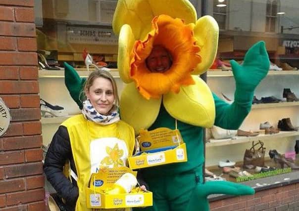 Julie and Daffy - volunteers collecting for Marie Curie in Horsham