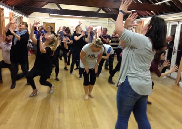Southwick Opera dance rehearsals for Anything Goes