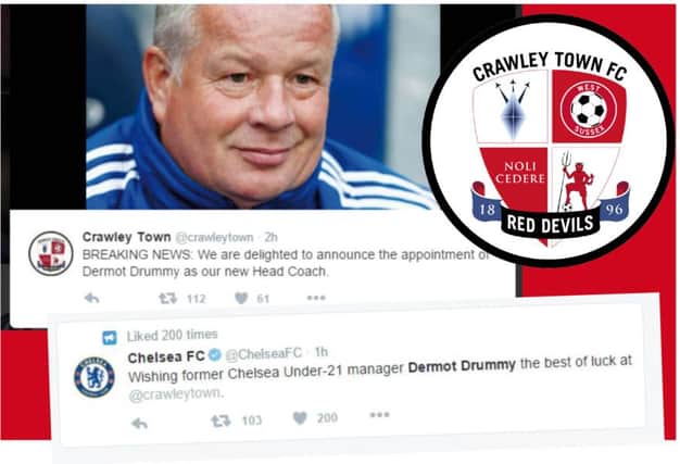 Crawley Town and Chelsea FC tweets