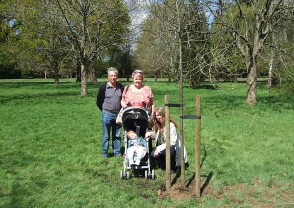 The planting ceremony in Horsham Park