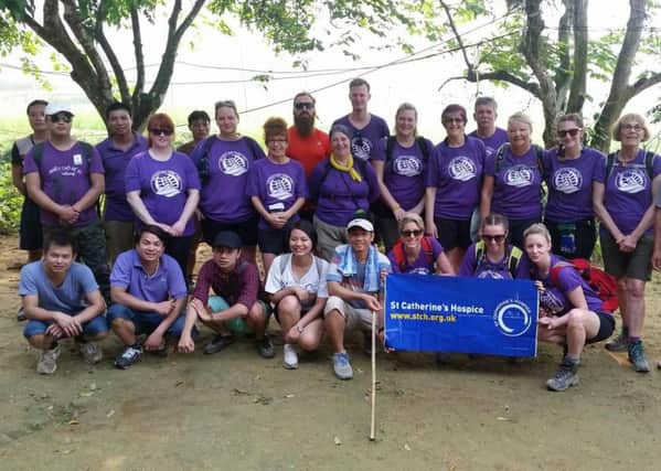 St Catherine's Hospice trekkers in Vietnam - the charity's first overseas challenge - picture submitted