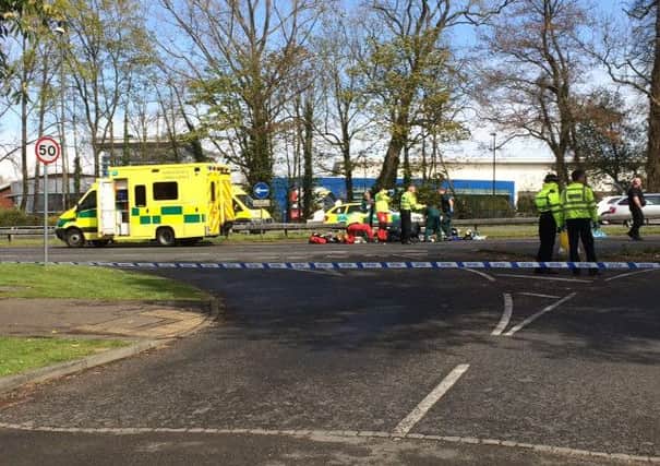 The incident in Brighton Road, Crawley