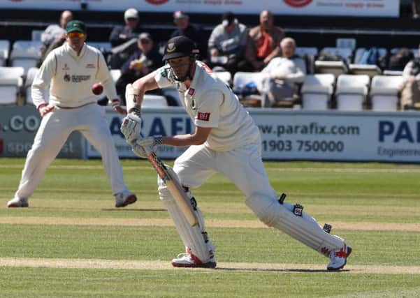 Luke Wells. Sussex v Leicestershire - day one at Hove. Picture by Phil Westlake