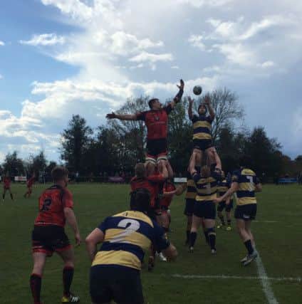 Heath competed hard at the lineout