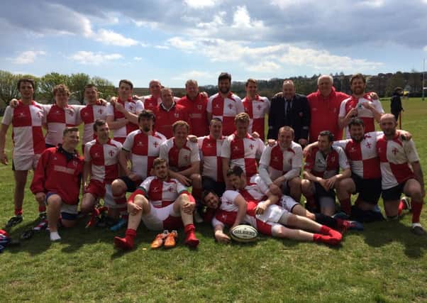 The Rye Rugby Club team which was beaten by BSMS (Medics) in the Sussex Plate final